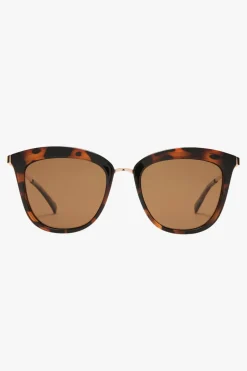 Le Specs Caliente Tort Gold Arms Brown Polarised Lens Sunglasses