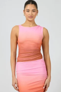 Jorge Camilla Sunset Pink Tank Top