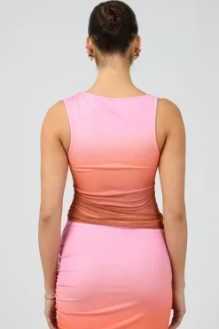 Jorge Camilla Sunset Pink Tank Top