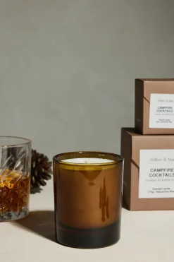 Willow u0026 Mae Campfire Cocktails Bourbon + Butterscotch 210g Soy Candle