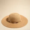 Among the Brave Candace Raffia Multi Band Wide Brim Hat