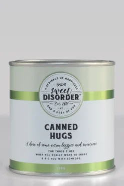 Sweet Disorder Canned Hugs Candy Tin