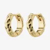 Pilgrim Carla Recycled Gold Plated EOL Huggie Hoop Earrings