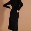 Staple The Label Carmon Black LS Maxi Dress
