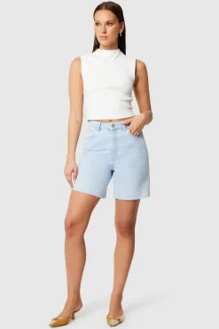 Abrand Jeans Carrie Kate Light Blue Denim Short