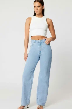 Abrand Jeans Carrie Kendall Light Blue High Wide Jean