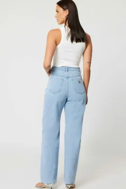 Abrand Jeans Carrie Kendall Light Blue High Wide Jean