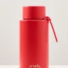 Frank Green Ceramic Reusable Atomic Red 1ltr Bottle