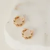 Humble + Heart Chain EOL Hoop Gold Earrings