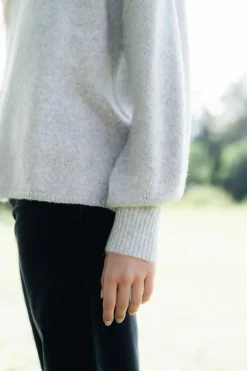 Humidity Lifestyle Chantae Snow High Neck Knit Jumper