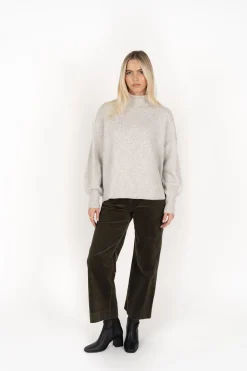 Humidity Lifestyle Chantae Snow High Neck Knit Jumper
