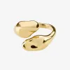 Pilgrim Chantal Recycled Gold Plated Adjustable Ring