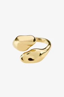 Pilgrim Chantal Recycled Gold Plated Adjustable Ring