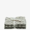 Bianca Lorenne Chekka Taupe + Oatmeal Pack 3 Wash Cloths