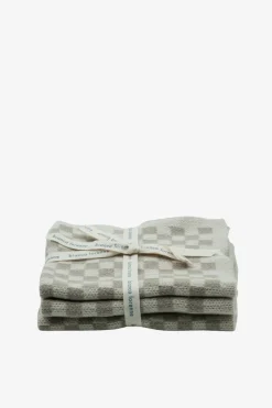 Bianca Lorenne Chekka Taupe + Oatmeal Pack 3 Wash Cloths