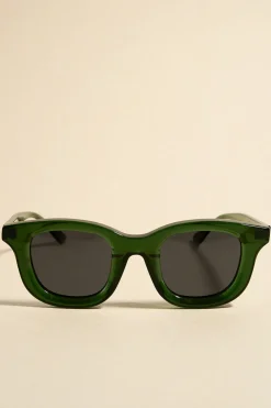 RE:UNION Label Chelsea Forest Chunky Round Sunglasses