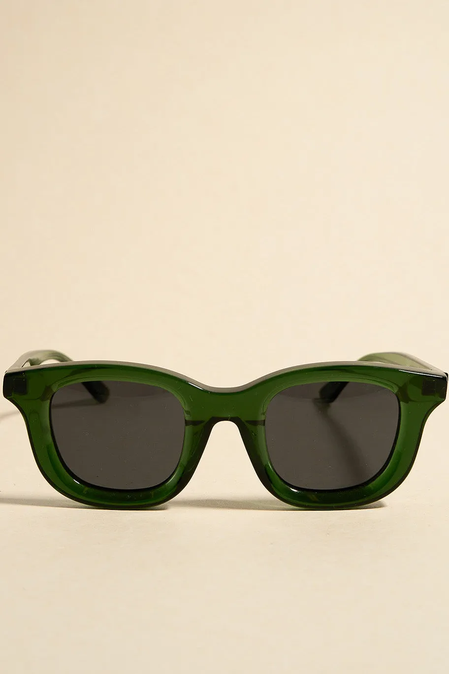 RE:UNION Label Chelsea Forest Chunky Round Sunglasses