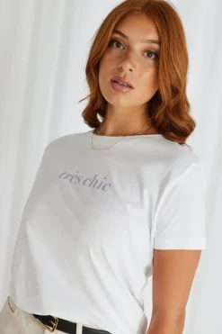 Humble + Heart Chic White Classic Organic Tee