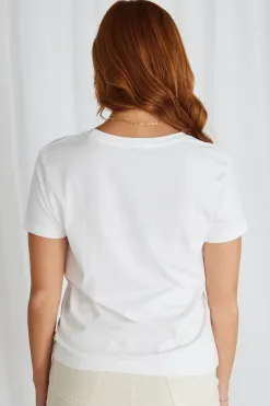 Humble + Heart Chic White Classic Organic Tee
