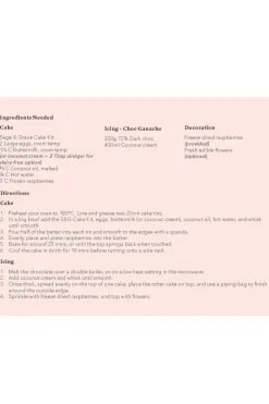Sage + Grace Chocolate Raspberry Cake Making Kit