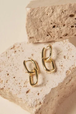 Georgia Mae Chunky Chain EOL Gold Earrings