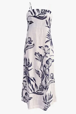 Stories be Told Citizen Navy Silhouette Strappy Maxi Dress