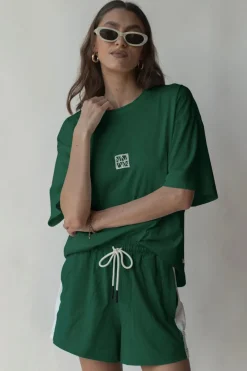 Araminta James Classic Deep Green Cotton Tee