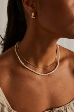 Humble + Heart Classic Pearl Beaded Necklace