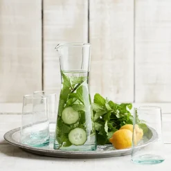 Beldi Clear Blue Flared Tall Carafe 25cm