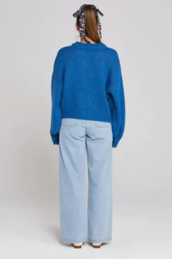 Thing Thing Cleo Cobalt Blue Wool Cardigan