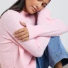 Ivy + Jack Cloud Blush Funnel Neck Knit Jumper