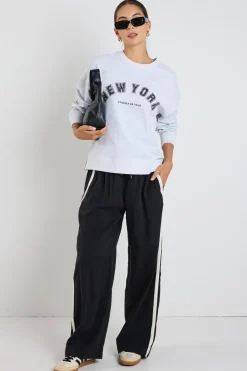 Stories be Told Club Snow Marle NY Printed Sweatshirt