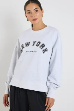 Stories be Told Club Snow Marle NY Printed Sweatshirt
