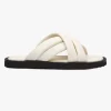 Sol Sana Coast Off White Leather Crossover Slide