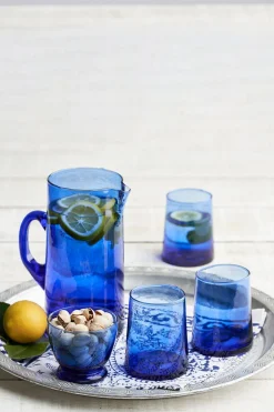 Beldi Cobalt Blue Glass Jug 1 Litre