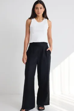 RE:UNION Label Cobble Ivory Rib Cutaway Tank