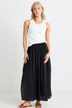 RE:UNION Label Cobble Ivory Rib Cutaway Tank