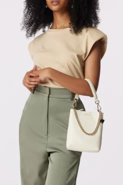 Saben Coco Mini Bag Vintage White Leather Bag