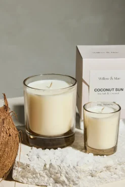 Willow u0026 Mae Coconut Sun Sea Salt + Coconut 210g Soy Candle
