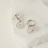 Humble + Heart Coin Huggie Rhodium EOL Earrings