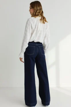 Ivy + Jack Compassion Ivory Texture Tie Front Blouse