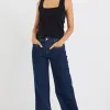 Stories be Told Concert Indigo Mid Rise Wide Leg Pocket Jean