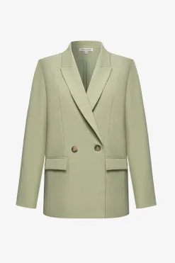 Ivy + Jack Cooper Moss Tencel Semi Fitted Boyfriend Blazer