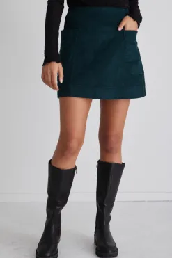 Love Lulu Credible Forest Cord Mini Skirt