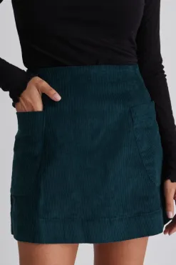 Love Lulu Credible Forest Cord Mini Skirt