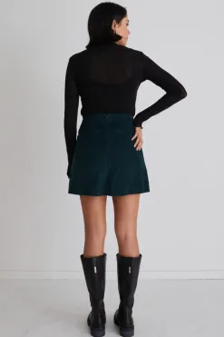 Love Lulu Credible Forest Cord Mini Skirt