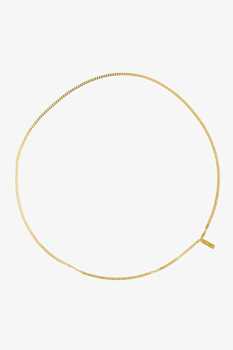 Brie Leon Curb 18k Gold Plated Chain Necklace