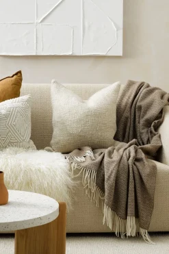 Baya Cyprian Textured Oatmeal Feather Inner 50x50cm Cushion