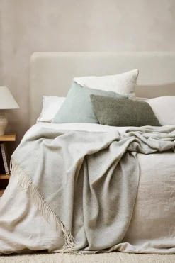 Baya Cyprian Textured Sage Feather Inner 40x60cm Cushion