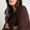 RE:UNION Label Dawn Chocolate Crochet Knit Jumper